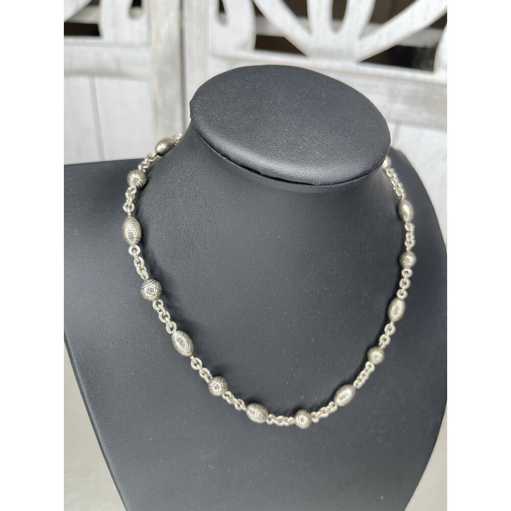 Vintage Signed Napier Silver Polished Chain Necklace